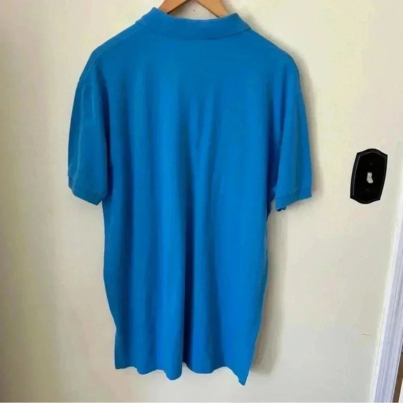 Polo Ralph Lauren Blue Men's Short Sleeve Polo Shirt Size L 100% Cotton - Picture 5 of 5